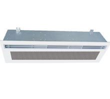 Floor ceiling air curtain