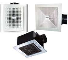 Low-Noise half metal type tubular ventilating fan