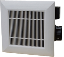 Half metal type tubular ventilating fan